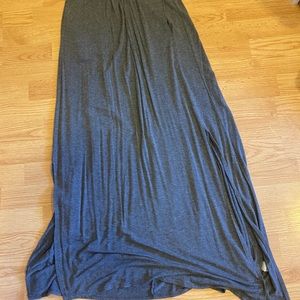 Size large grey maxi skirt